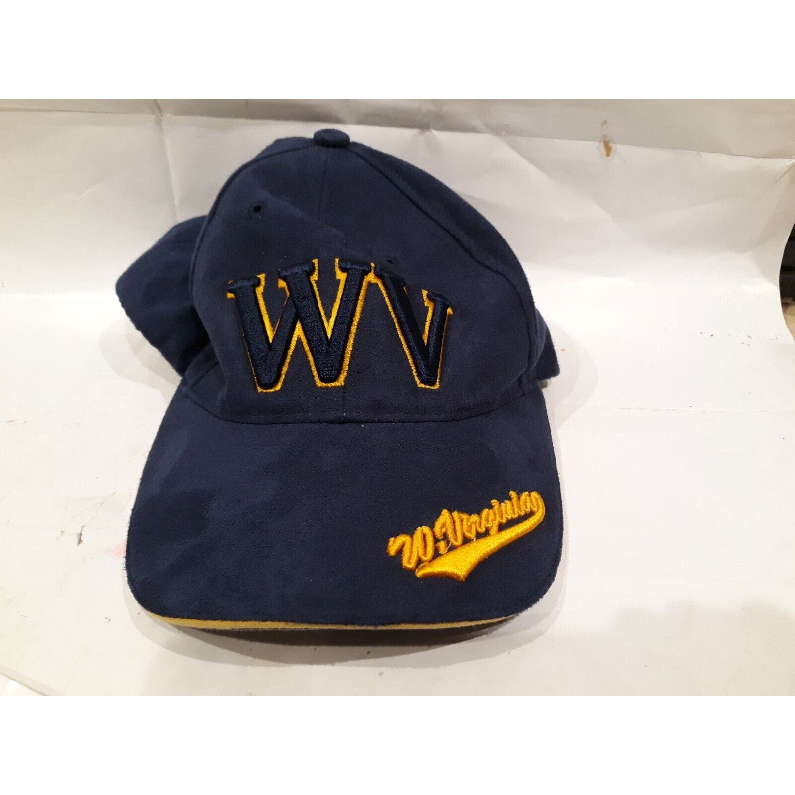 City Hunter Authentic Headwear Cap Hat West Virginia Wv In Navy Blue Yellow